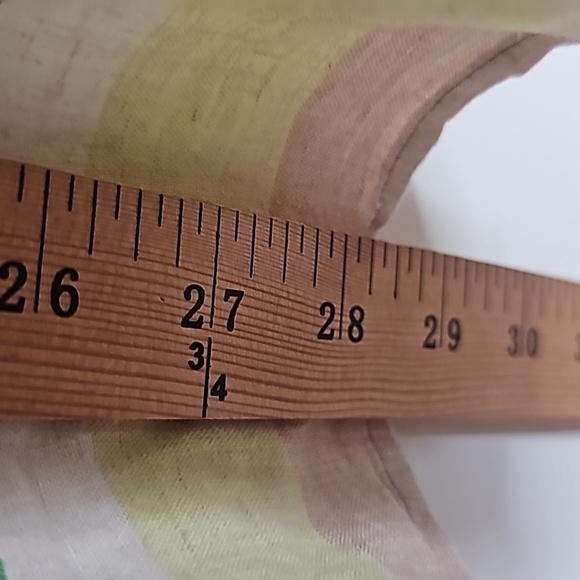 5/25 ❤️ Aerie Linen Multicolor Striped Cut Out Mini Dress - Picture 4 of 7